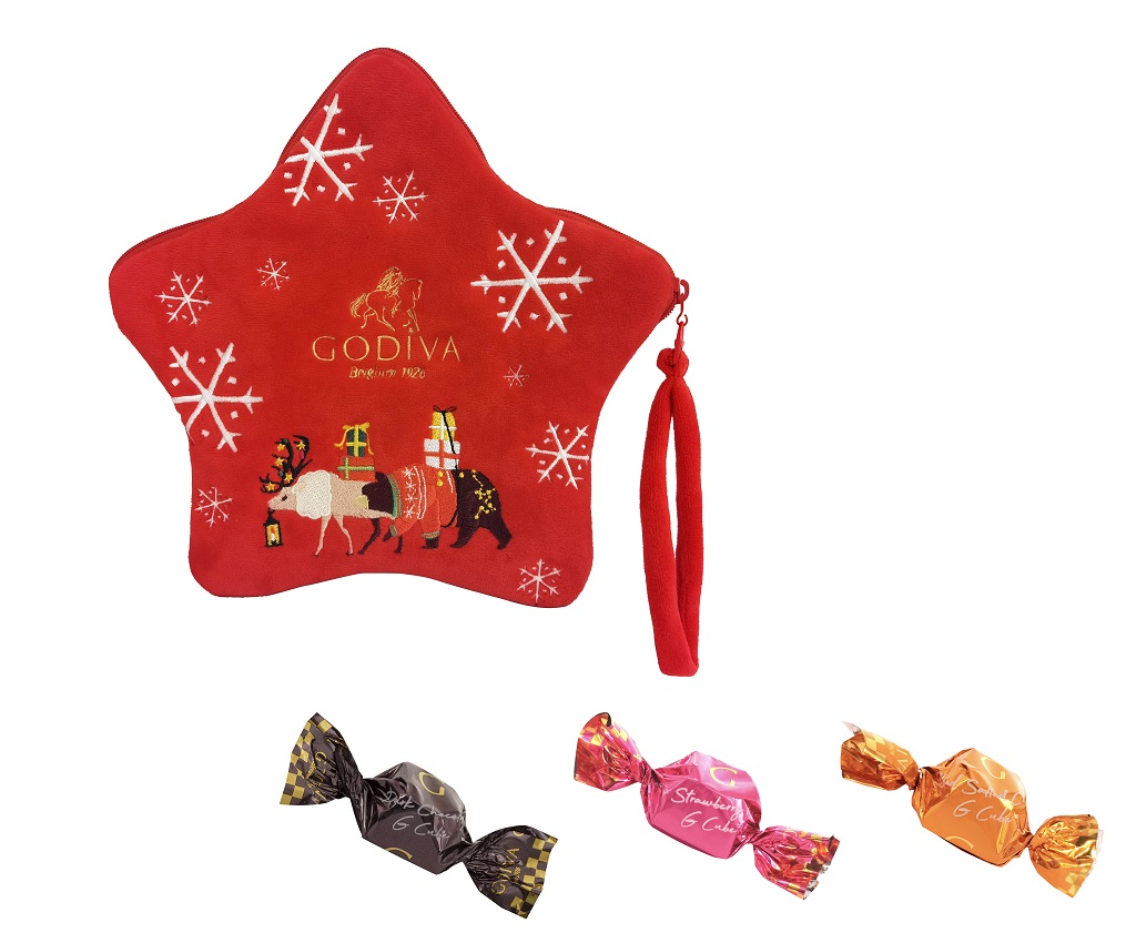 Christmas Star Plush with G Cube Chocolate Truffle 12pcs